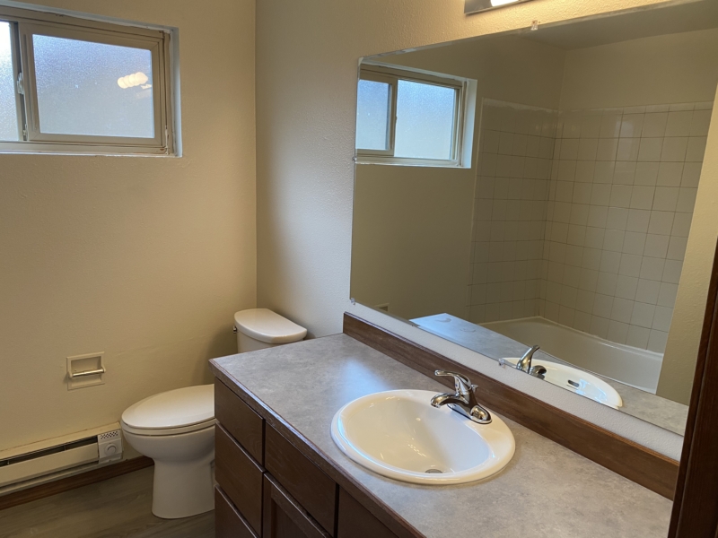 Bathroom of Dorn apartments in Everett, WA