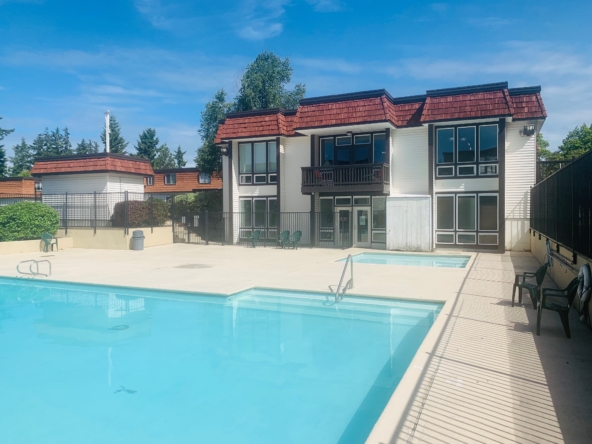 Pool at Woodland Greens apartments