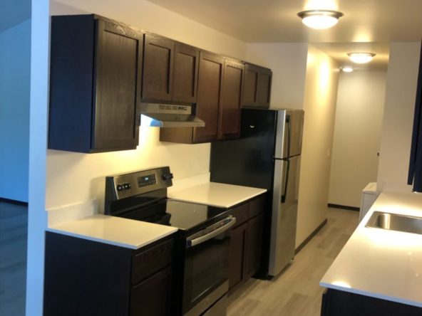 kitchen range at fountainhead apartments