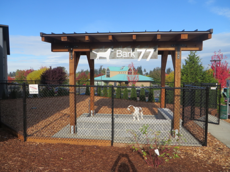 Dog park at park77