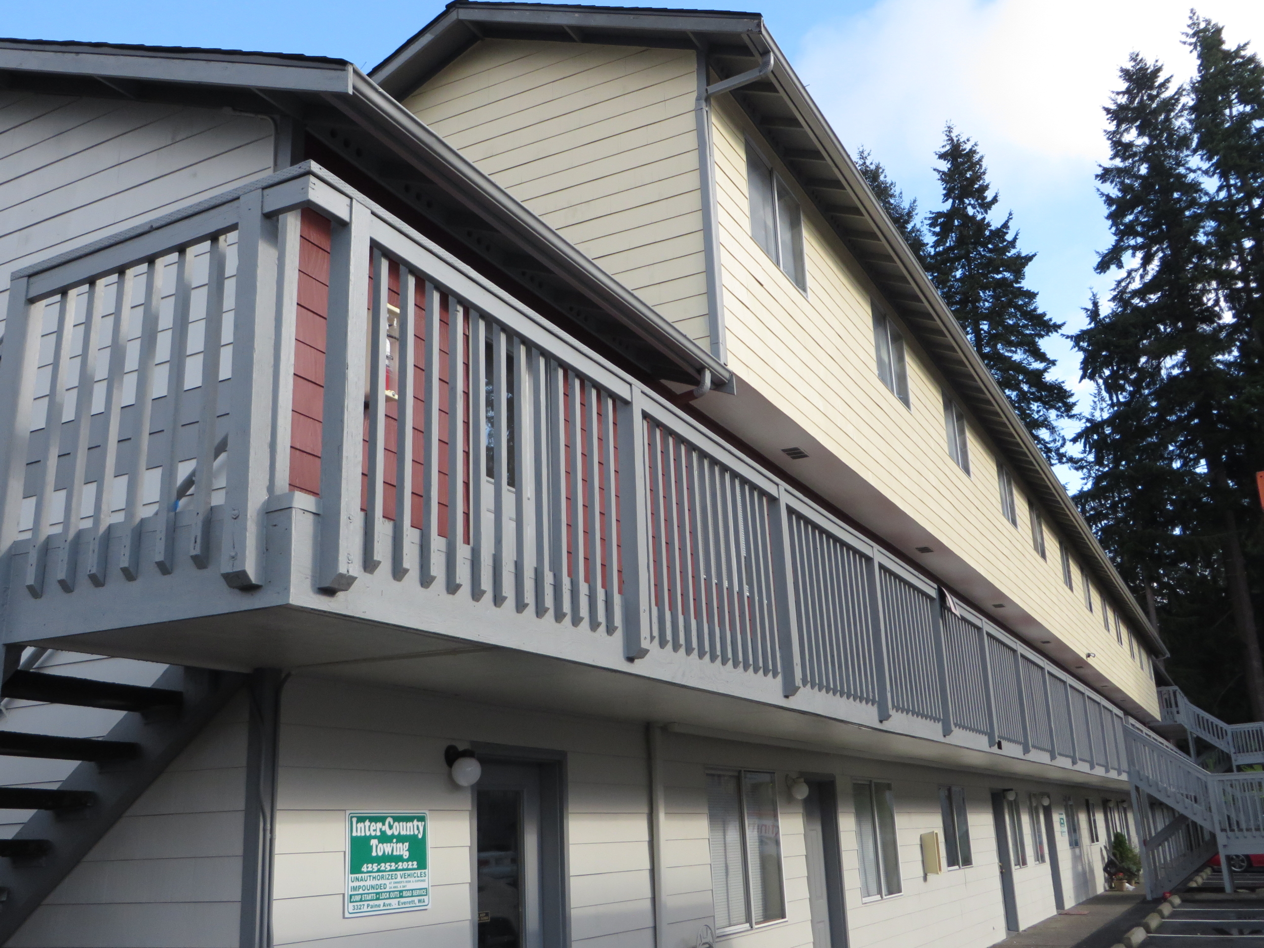 Outside balcony of Highway Place